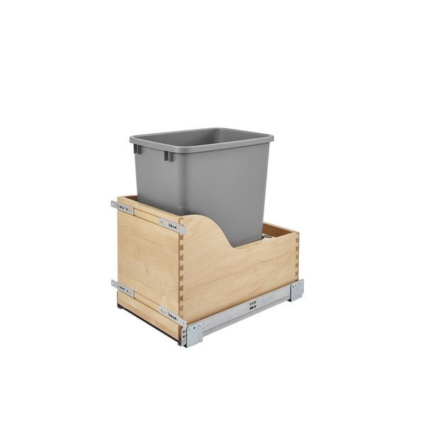 Rev-A-Shelf Rev-A-Shelf Wood Pull Out TrashWaste Container wSoft Close 4WCSC-1532DM16-1